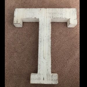 Large Hanging Letter T